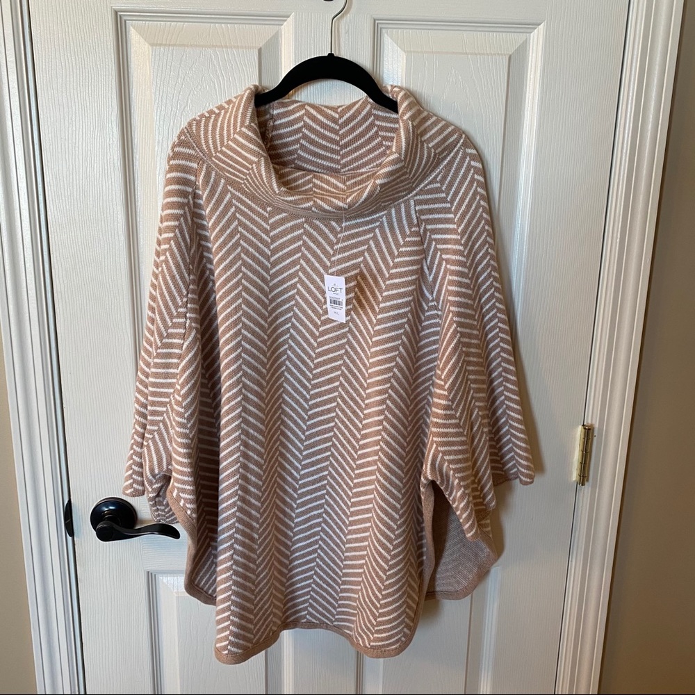 LOFT Knit Poncho,Style Sweater - NEW! - Picture 8 of 8